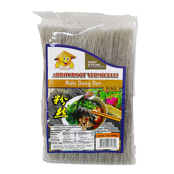 Miến Dong Đen (Arrow Root Vermicelli Black) 20 x 14 Oz